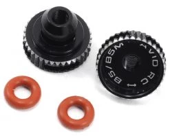 Avid RC B5/B5M Battery Strap Thumbwheels (Black)