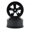 Avid RC Sabertooth Short Course Wheels w/3mm Offset (Black) (2) (SC5M) w/12mm Hex
