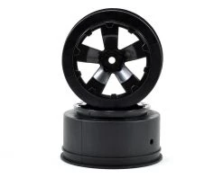Avid RC Sabertooth Short Course Wheels w/3mm Offset (Black) (2) (SC5M) w/12mm Hex