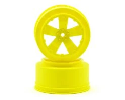 Avid RC 12mm Hex "Sabertooth" Short Course Wheels (Yellow) (2) (22SCT/TEN-SCTE)