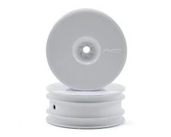 Avid RC 12mm Hex Satellite 2.2" Front Buggy Wheels (White) (2) (B6/RB6/YZ2)