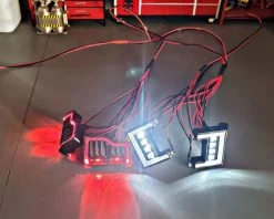 Powershift RC Technologies CEN F450 LED Headlight & Taillight Kit (Blue) -Avid RC Sales Shop pwr 347 b 2